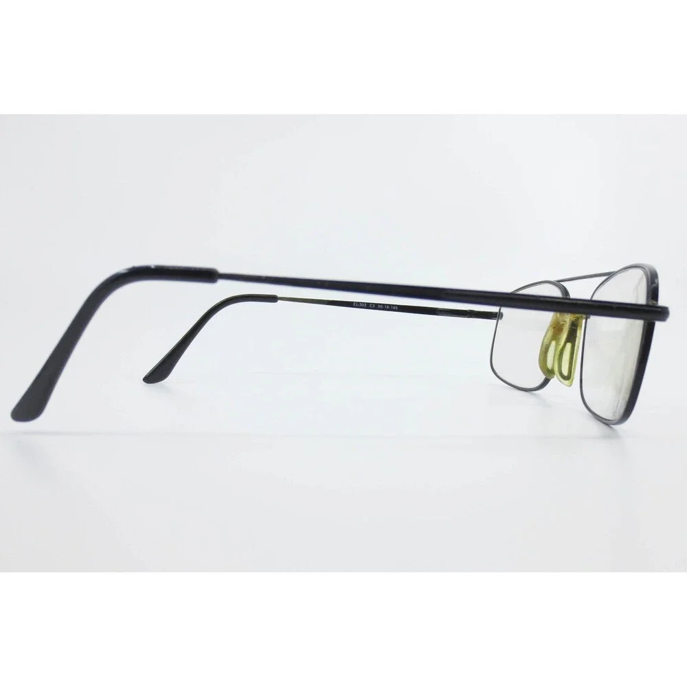 Elements Europa EL-302 C3 Black Metal Aviator Double Bridge Eyeglass Frames